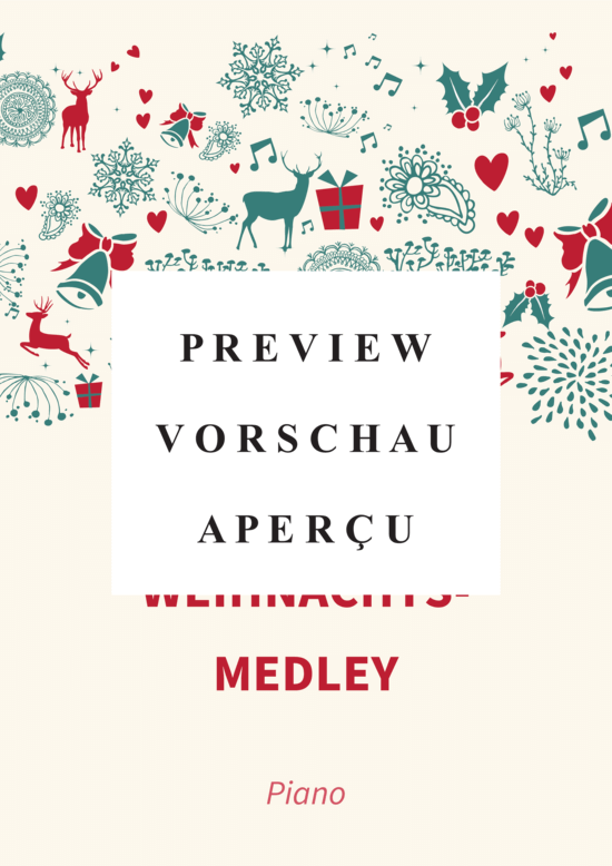 gallery: Weihnachts-Medley - Vom Himmel hoch, O Tannenbaum, Morgen Kinder, O sanctissima, Stille Nacht , , (Klavier Solo)
