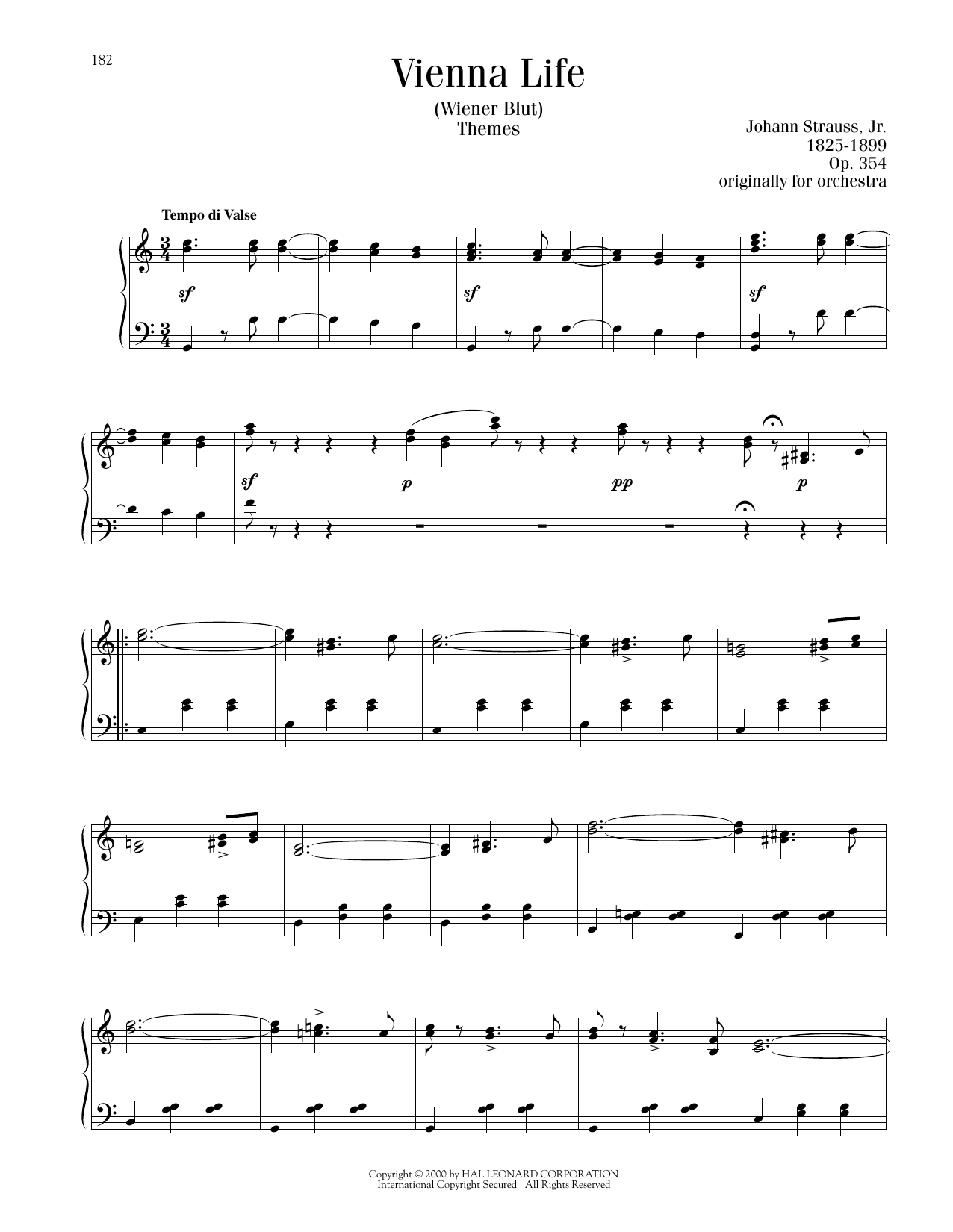 Product picture to: Vienna Life, Op. 354