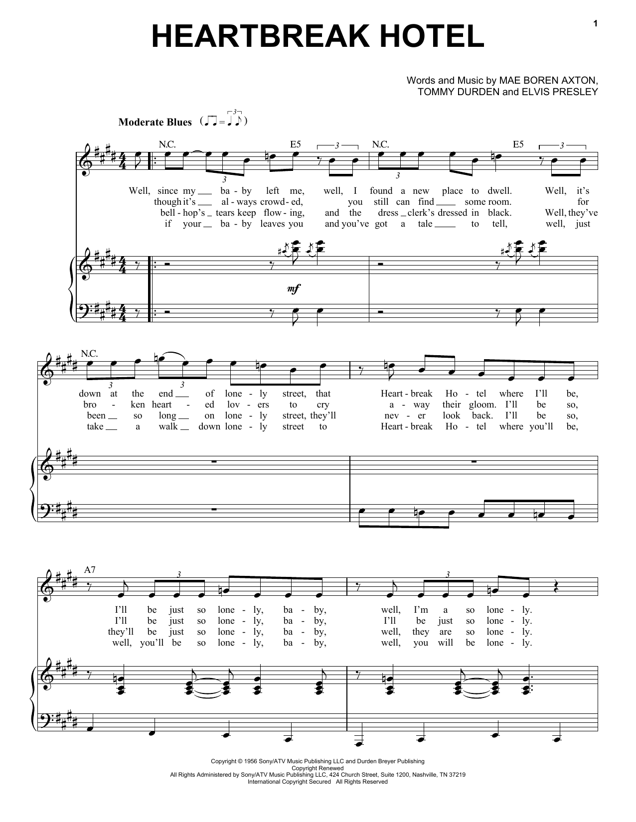 Product picture to:  Heartbreak Hotel - Elvis Presley