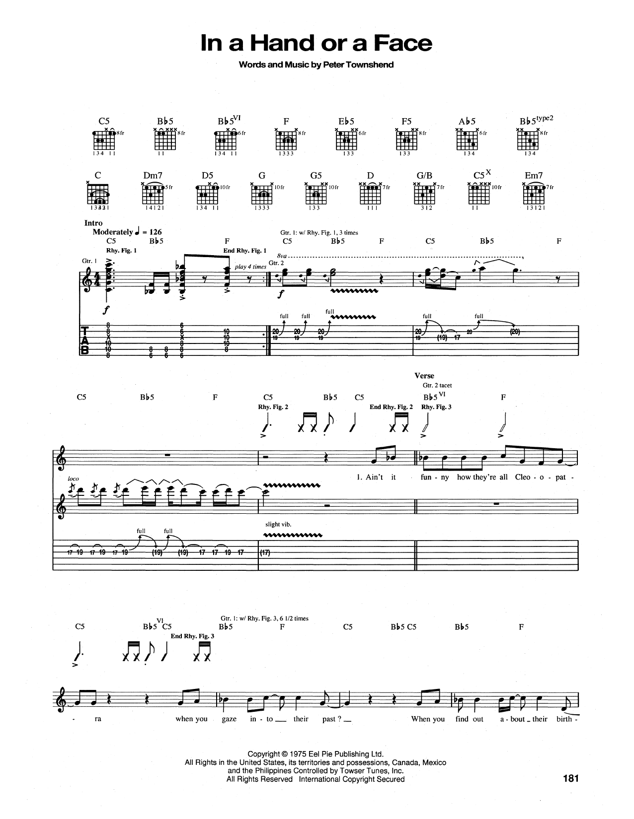 Produktbild zu: In A Hand Or A Face