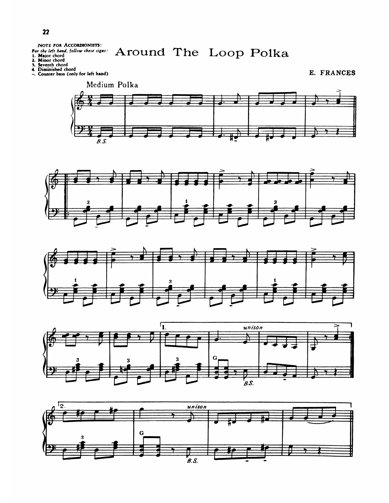 Produktgalerie: Seite 1 von 1 Around The Loop Polka, Lawrence Welk, Klavier