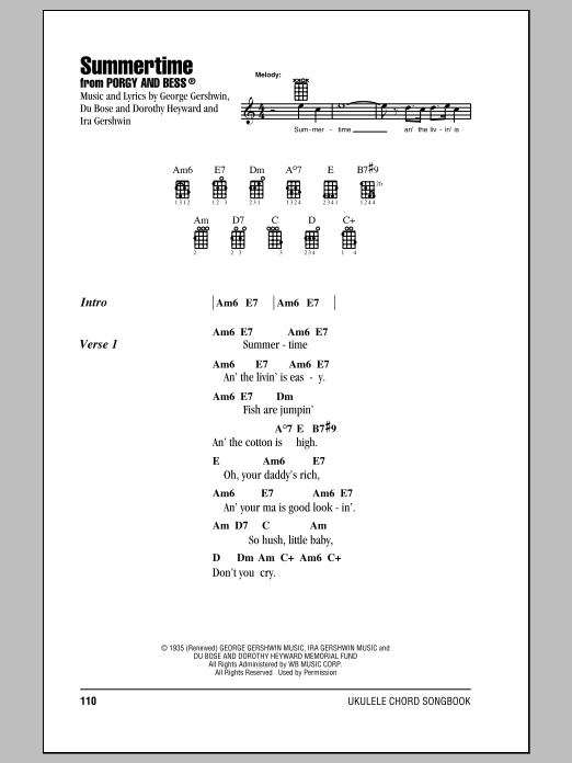 Product gallery: Page 1 of 1 Summertime, George Gershwin