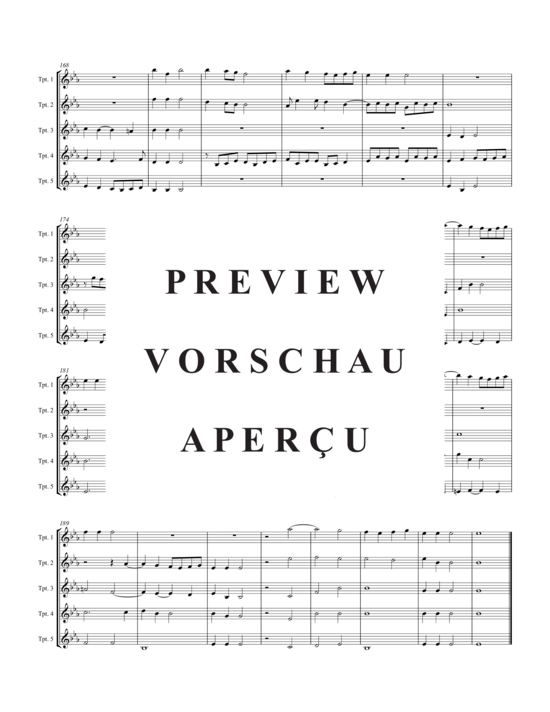 Produktgalerie: Seite 7 von 17 Canzon super Intradum Aechiopicam (Eb) , , Trompetenquintett