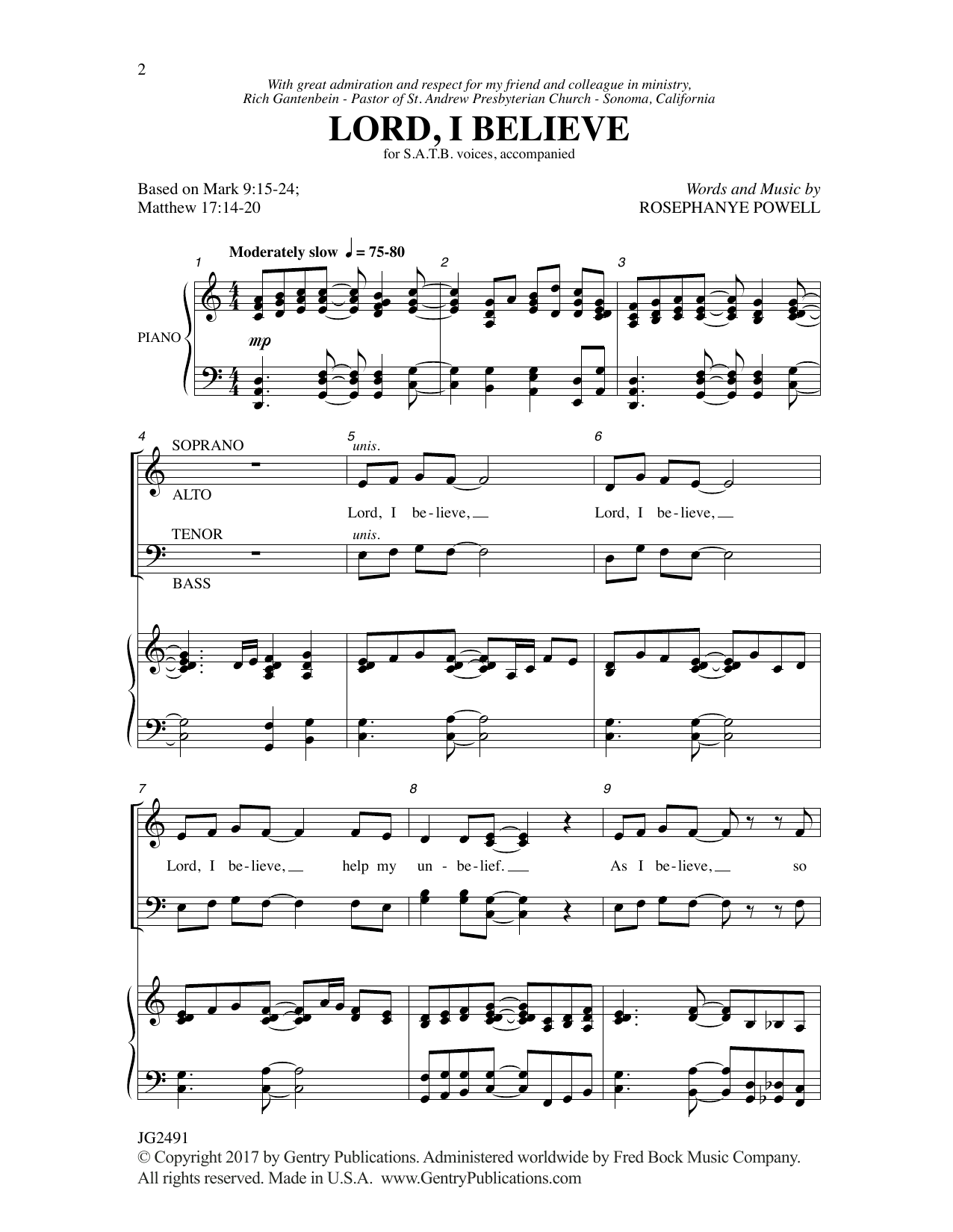 Produktbild zu: Lord, I Believe