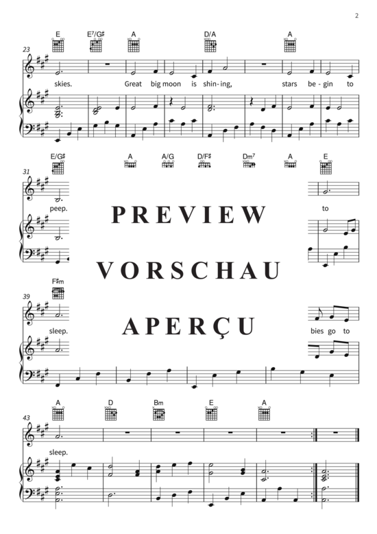 Produktgalerie: Seite 5 von 5 Go To Sleep My Baby, , (Gesang + Klavier, Gitarre)