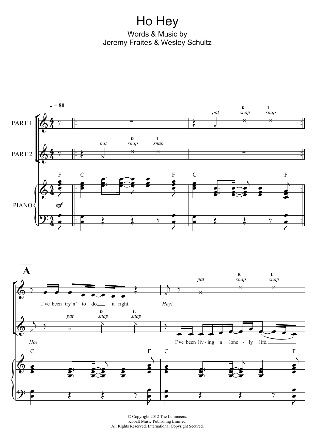 Produktbild zu: Ho Hey  (arr. Rick Hein)