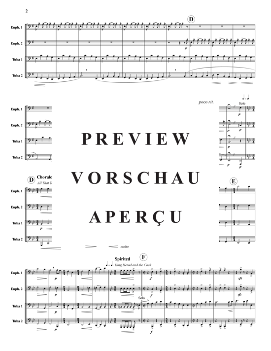 Product gallery: Page 3 of 16 An English Folk Christmas , , (Tuba Quartet: 2x Baritone, 2xTuba)