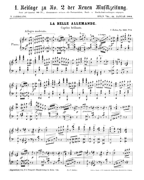 Product picture to: La Bella Allemande Carl Bohm