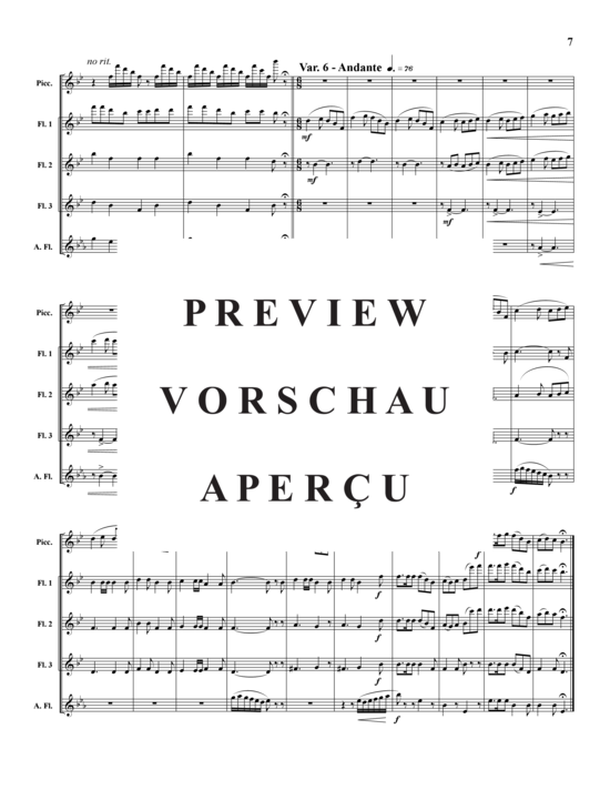 gallery: Variations on an American Hymn Tune , , (Flöten-Ensemble)
