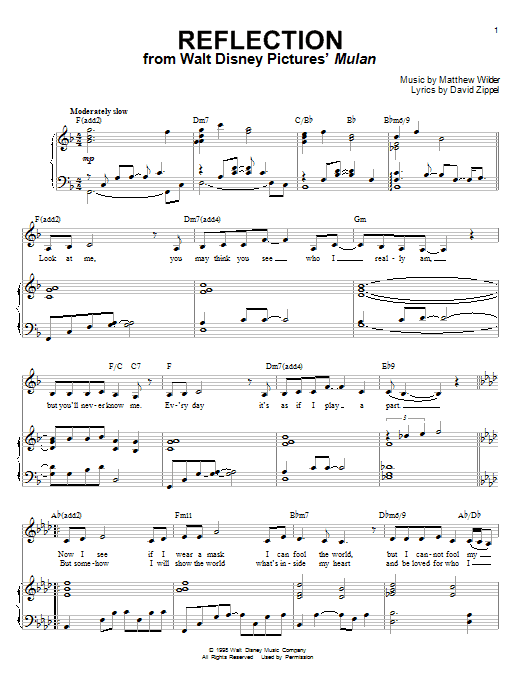Produktbild zu: Reflection (Pop Version) (from Mulan)