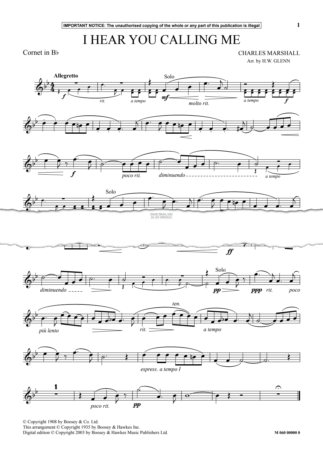 Produktgalerie: Seite 1 von 1 I Hear You Calling Me, Charles Marshall, Klavier, Trompete