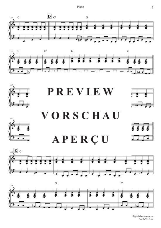 Product gallery: Page 19 of 20 Surfin USA , Beach Boys, (trumpet trio + piano)