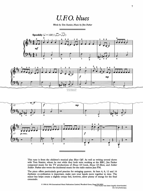 Produktgalerie: Seite 1 von 1 U.F.O. Blues, Jim Parker, Klavier