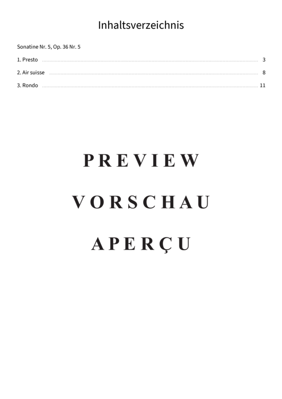 Produktgalerie: Seite 4 von 16 Sonatine Nr. 5 , , Klavier Solo