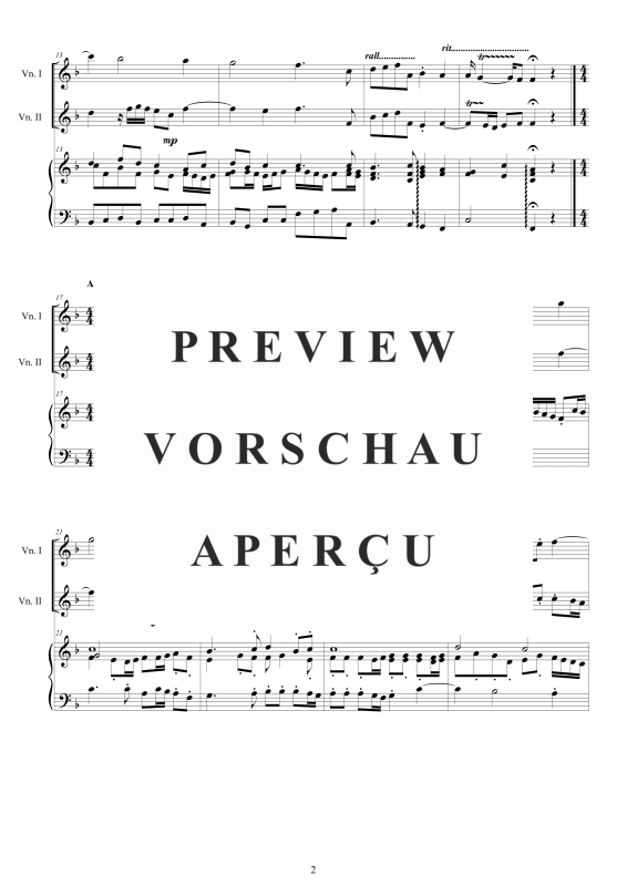 Produktgalerie: Seite 3 von 11 Trio Sonata No.2 in F-Dur Op.1, , 2 Viokinen und Cembalo