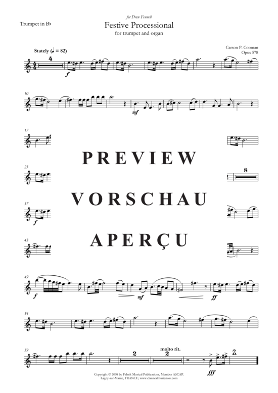 Produktgalerie: Seite 7 von 8 Festival Processional , , (Trompete + Orgel)