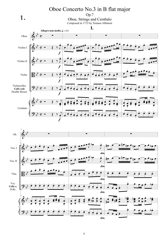 Product gallery: Page 1 of 11 The Albinoni´s Oboe - 8 Concertos Op.7/9, , Solo Oboe, String Ensemble, and Harpsichord (B.C.)