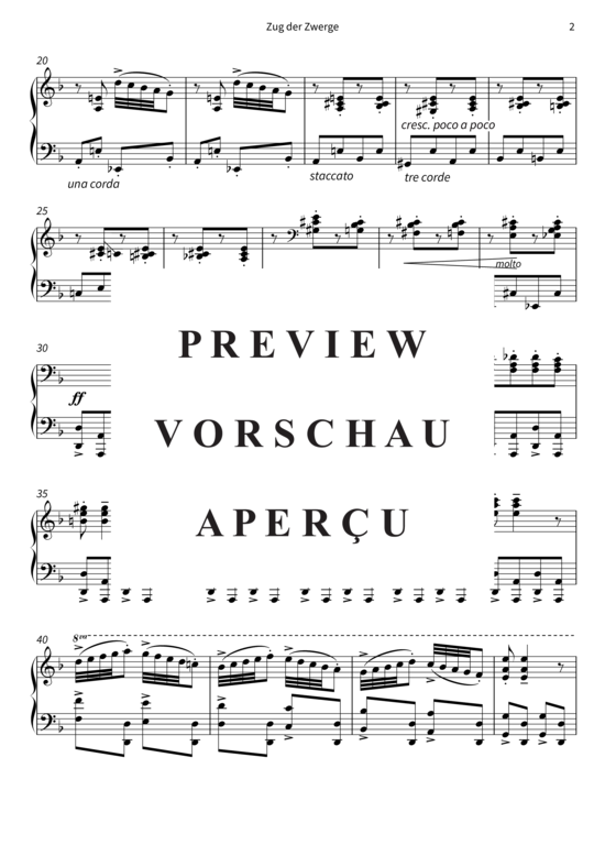 Product gallery: Page 5 of 11 Zug der Zwerge - Nr. 3 aus Lyrische Stücke, Buch 5, op. 54 , , Piano Solo