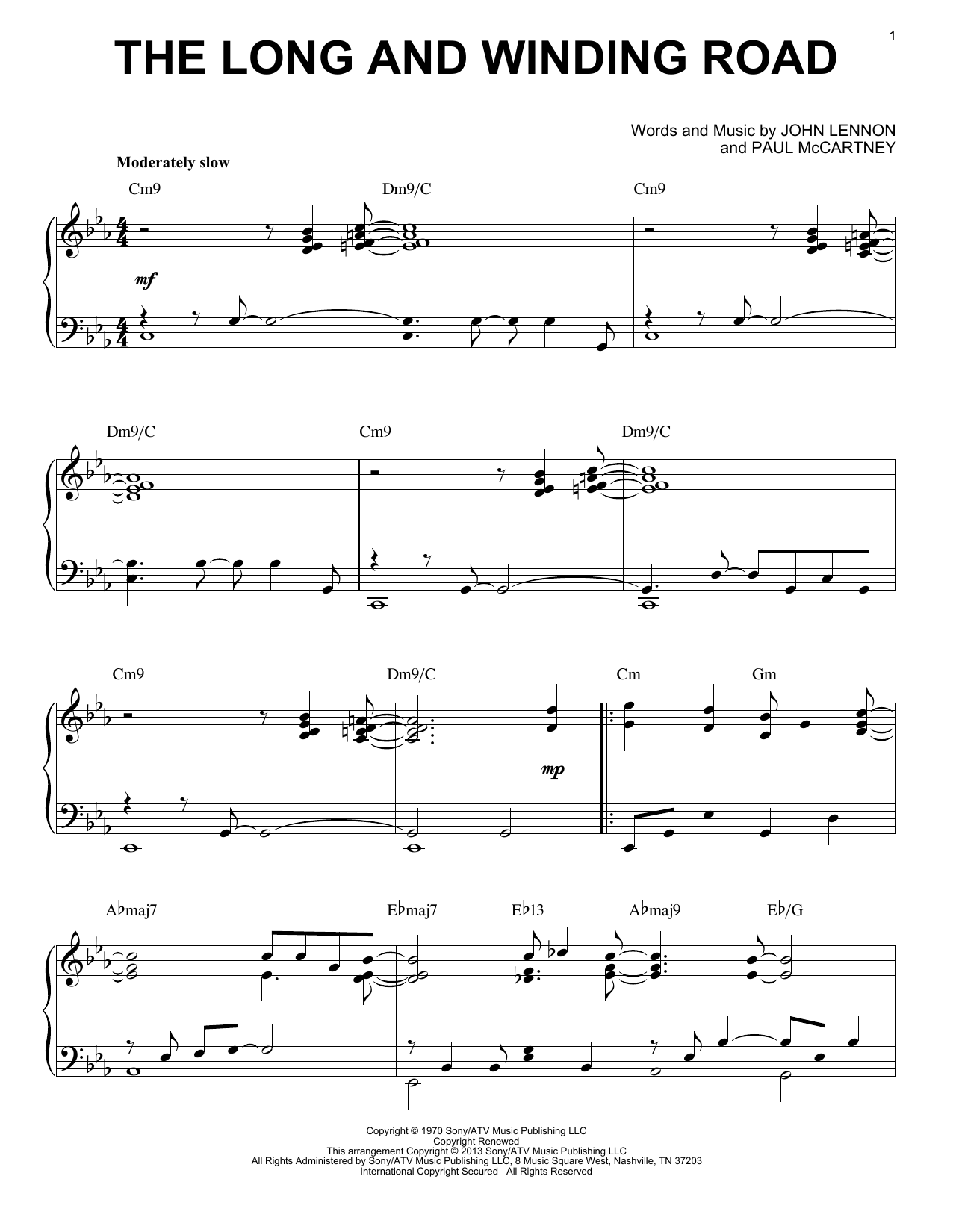 Product gallery: Page 1 of 1 The Long And Winding Road [Jazz version] (arr. Brent Edstrom), The Beatles