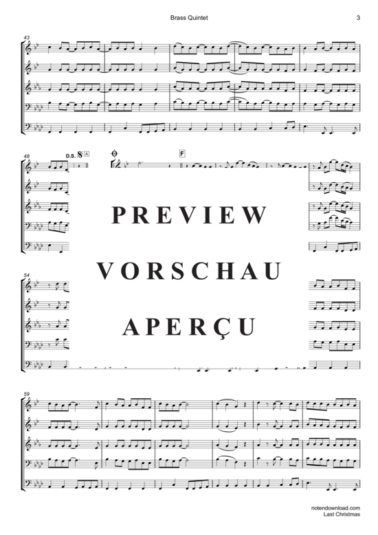 Produktgalerie: Seite 4 von 17 Last Christmas , Michael, George, (Blechbläser Quintett/Ensemble)