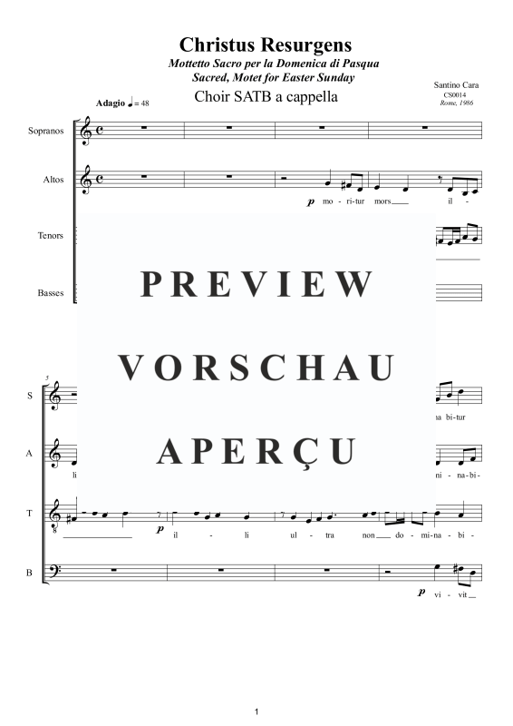 Produktgalerie: Seite 2 von 9 Christus Resurgens - Oster Motette, , Gemischter Chor a capella