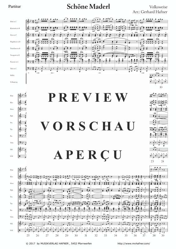 Product gallery: Page 5 of 11 Schöne Maderl - Polka, , (large wind orchestra)