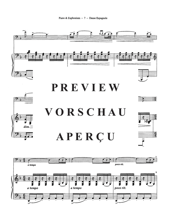 Product gallery: Page 9 of 15 Danse Espagnole , , (euphonium + piano)