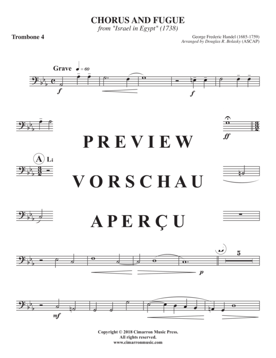 Product gallery: Page 12 of 15 Chorus und Fuge , , (Trombone Quintet)
