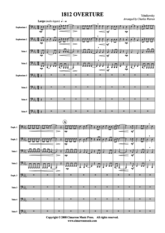 gallery: Ouvertüre Solennelle (1812) , ,  (Tuba-Ensemble: Baritone/Pos+Tuba)