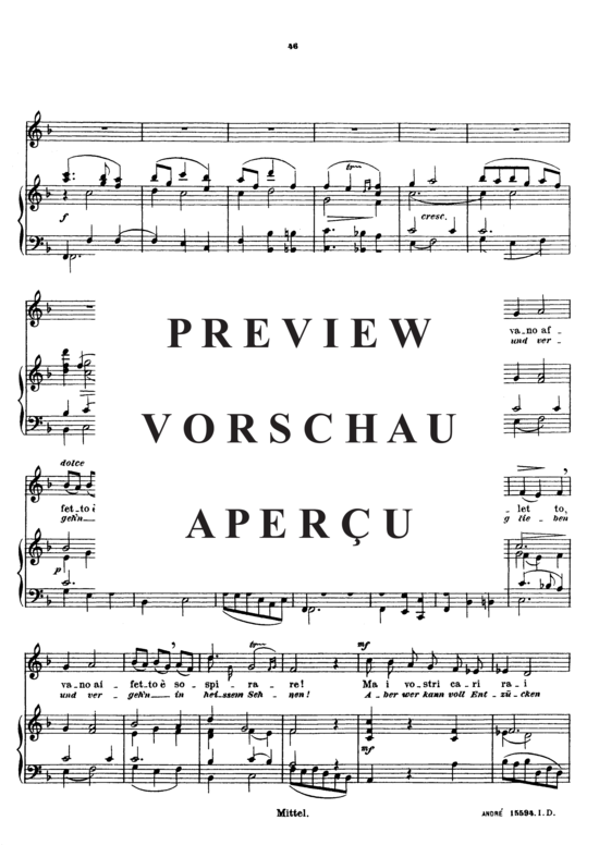 gallery: Per la gloria d´adorarvi , Sieber Ferdinand, (Gesang mittel + Klavier)