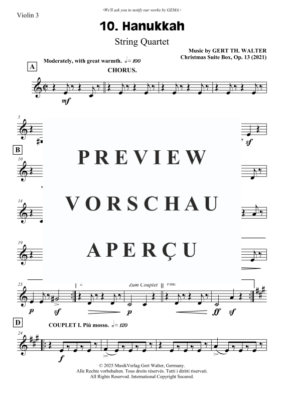 gallery: Hanukkah, , Streicher Quartett