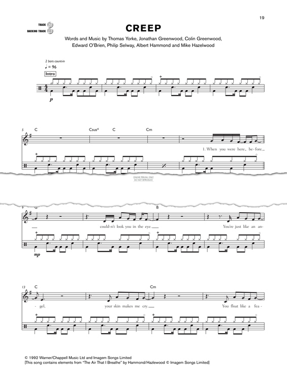 Product gallery: Page 1 of 1 Creep, Radiohead