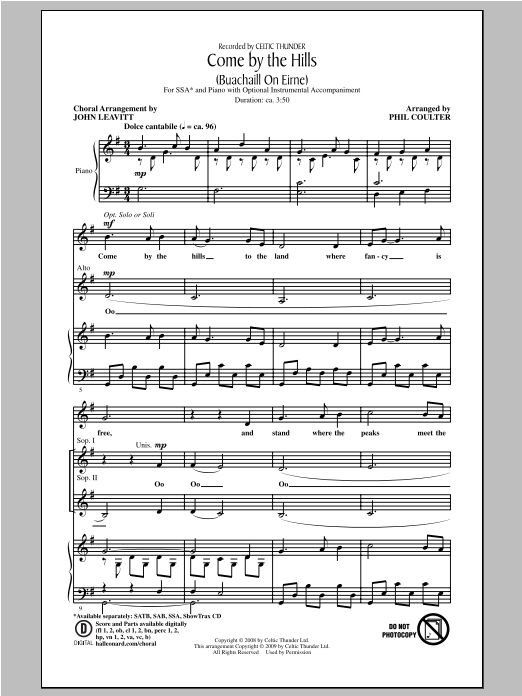 Produktgalerie: Seite 1 von 1 Come By The Hills (Buachaill On Eirne), John Leavitt, Chor