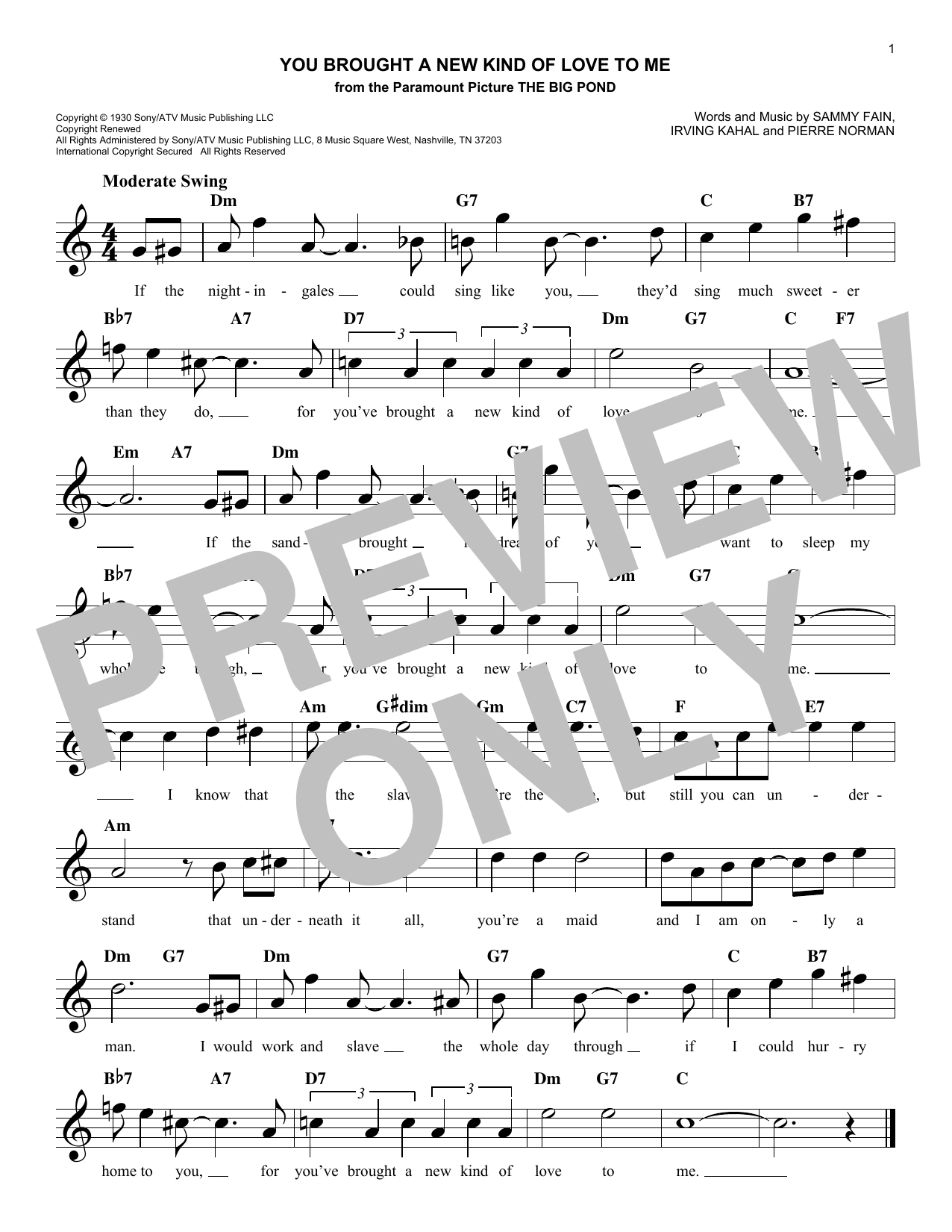 Produktbild zu: You Brought A New Kind Of Love To Me