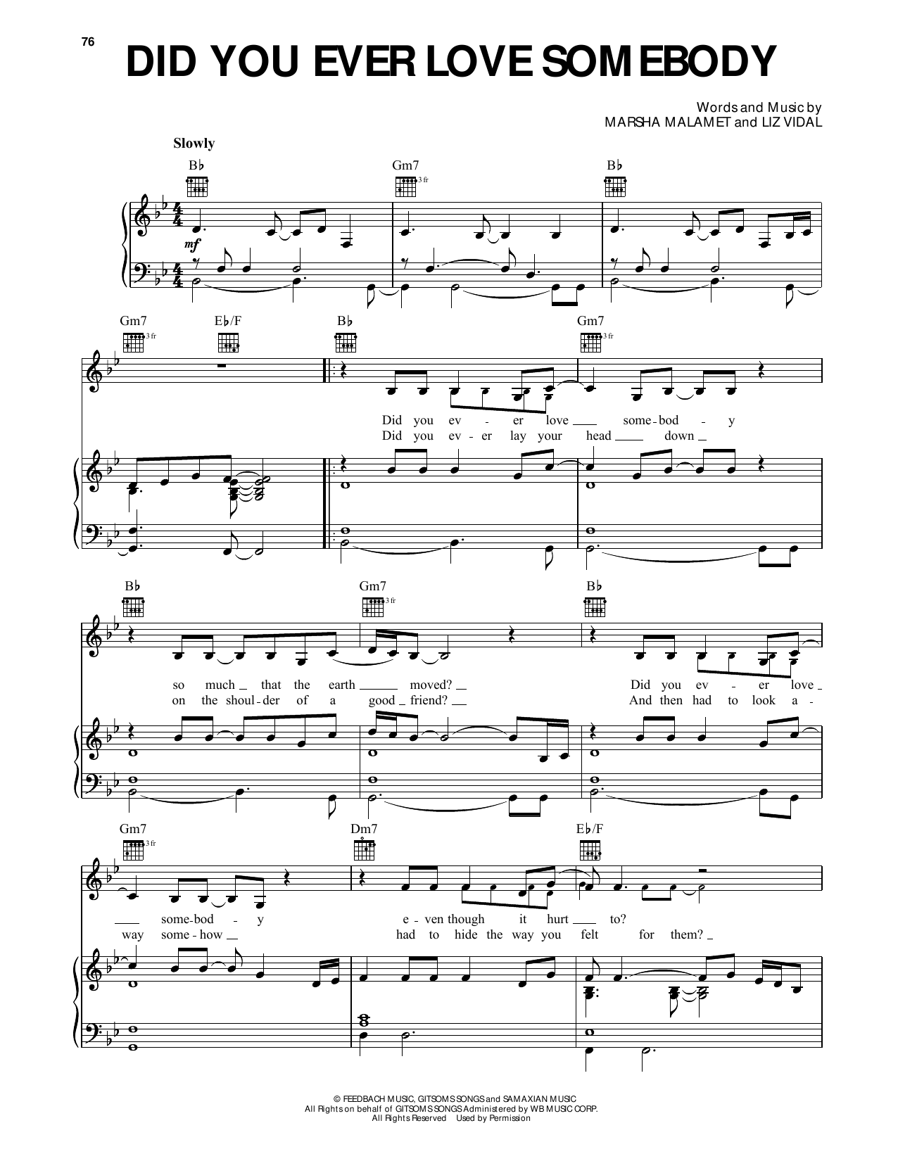 Produktgalerie: Seite 1 von 1 Did You Ever Love Somebody (from Dawson's Creek), Jessica Simpson, Gesang, Gitarre, Klavier