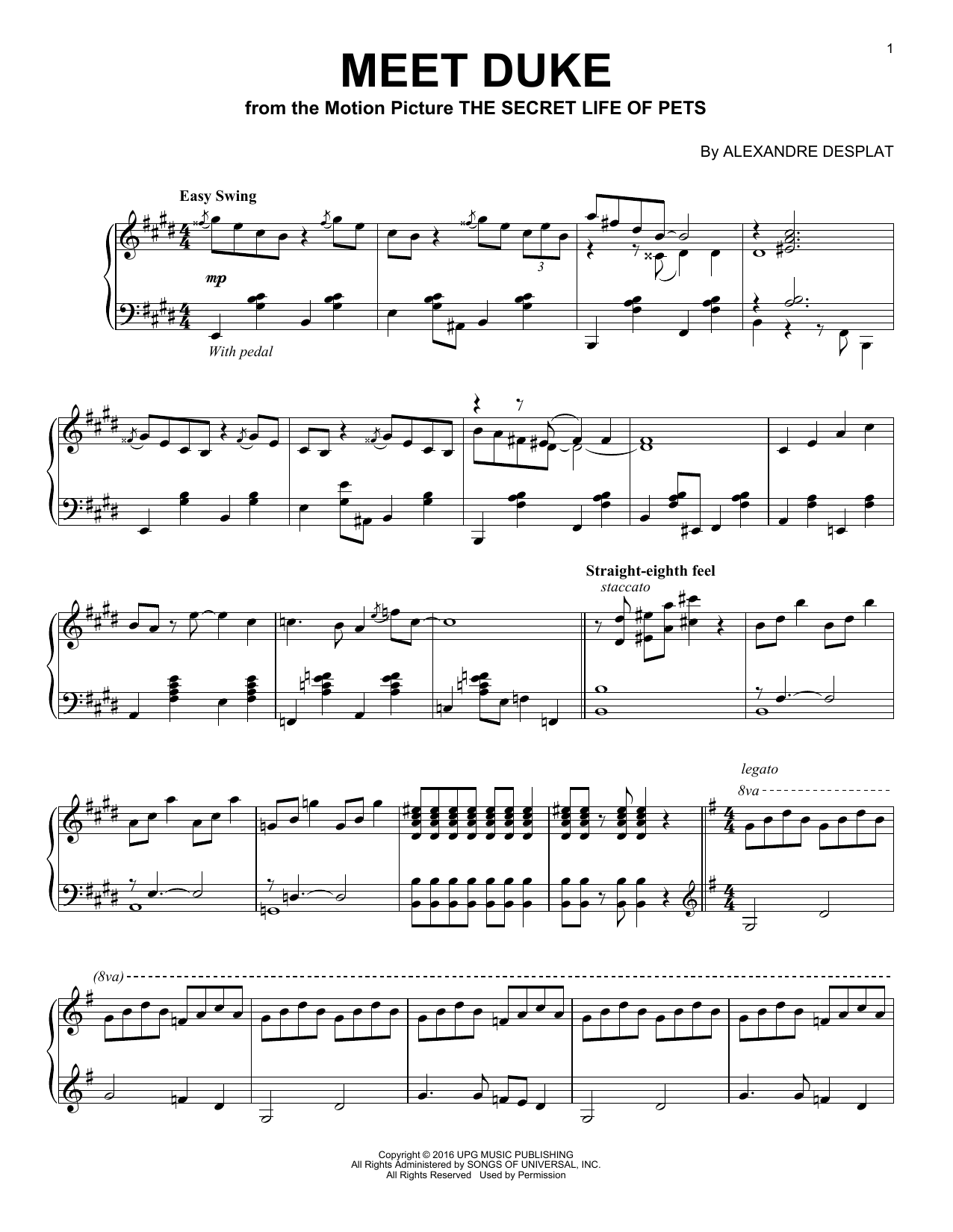 Product gallery: Page 1 of 1 Meet Duke, Alexandre Desplat