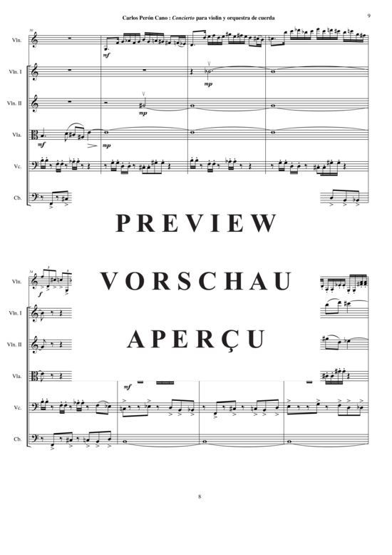 Product gallery: Page 10 of 21 Concerto für Violine und Streichorchester , , (score and solo part)