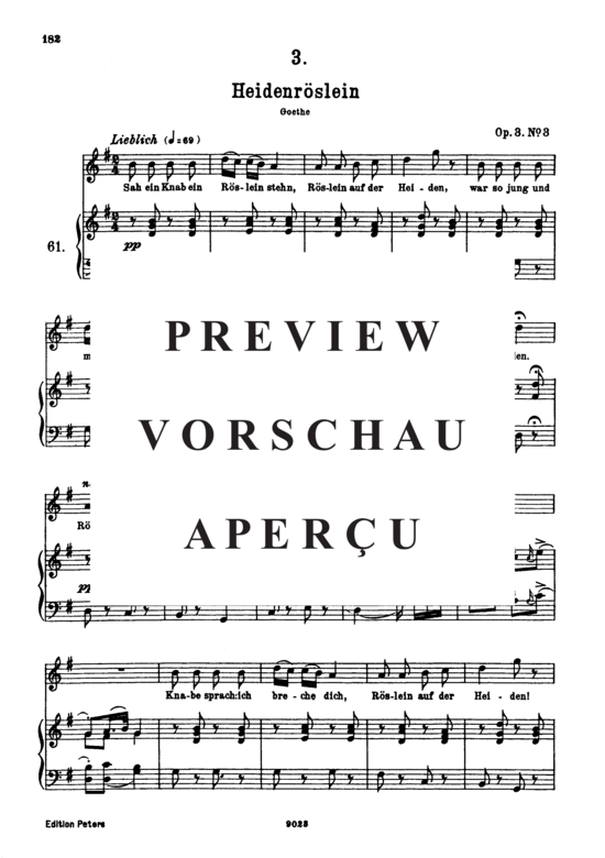 gallery: Heidenröslein D.257 , , (Gesang hoch + Klavier)