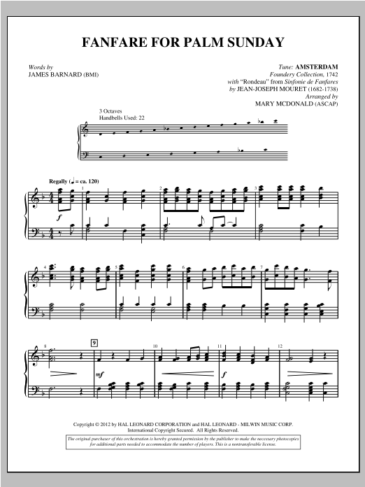 Produktgalerie: Seite 1 von 1 Fanfare For Palm Sunday, Mary McDonald, Percussion