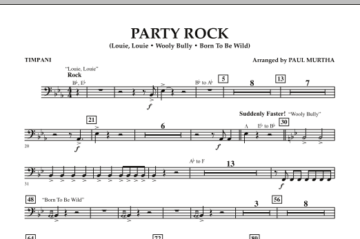 Produktgalerie: Seite 1 von 1 Party Rock - Timpani, Paul Murtha, Ensemble