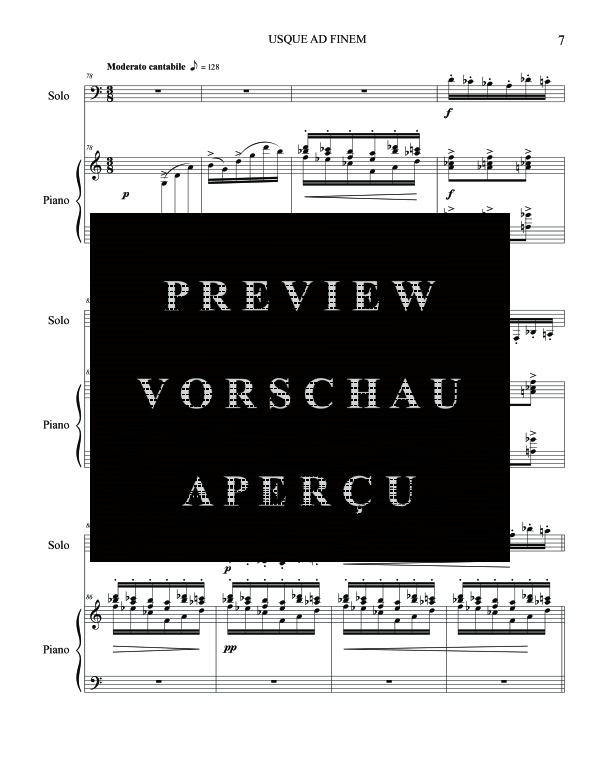 Product gallery: Page 11 of 11 Usque Ad Finem, , (tuba and piano)