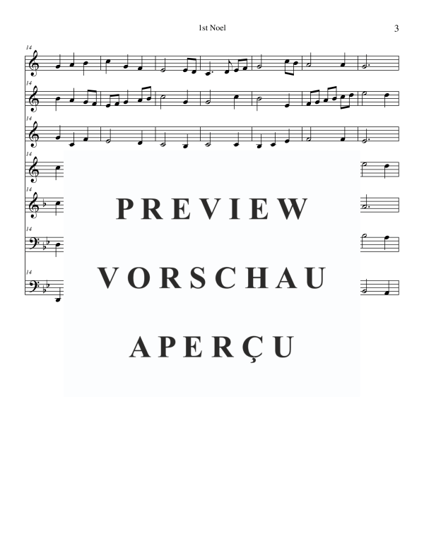 Produktgalerie: Seite 4 von 11 The 1st Noel, , BlechblÀser Ensemble