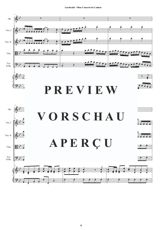 Produktgalerie: Seite 5 von 11 Oboe Concerto in G minor, , Oboe und Kammerorchester
