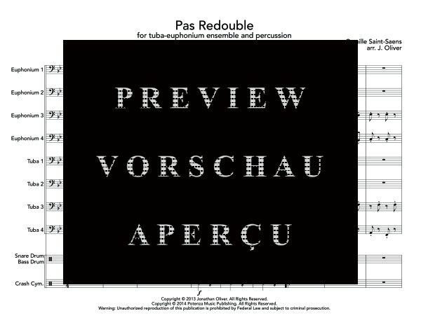 Produktgalerie: Seite 5 von 11 Pas Redouble, , (Tuba Ensemble EEEETTTT + Percussion)