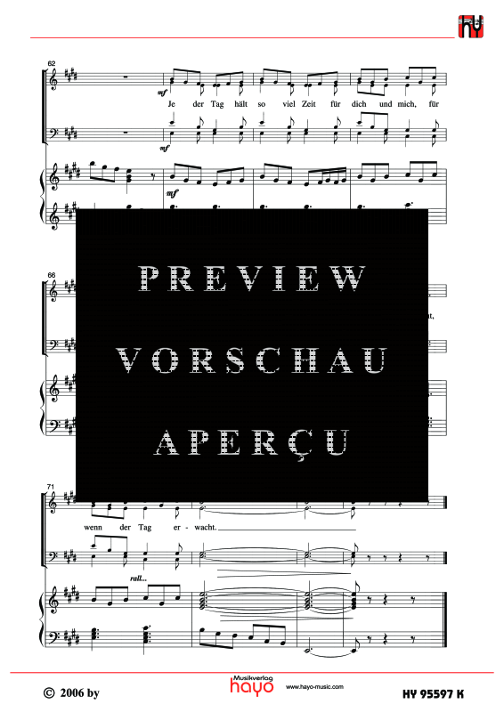 gallery: Wenn der Tag erwacht, , (Gemischter Chor - Klavierpartitur)