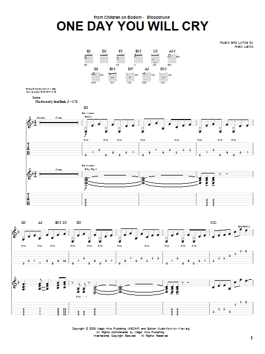 Produktgalerie: Seite 1 von 1 One Day You Will Cry, Children Of Bodom, Gitarre