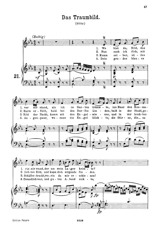 Product picture to: Das Traumbild K.530Wolfgang Amadeus Mozart