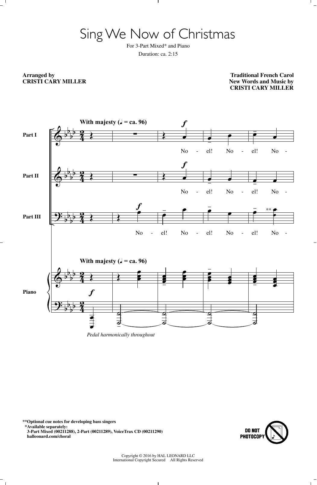 Product gallery: Page 1 of 1 Sing We Now Of Christmas, Cristi Cary Miller
