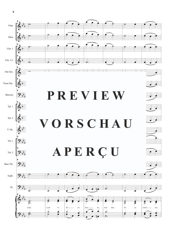 Produktgalerie: Seite 7 von 11 Holy God we praise thy name, , Gemischter Chor und Concert Band