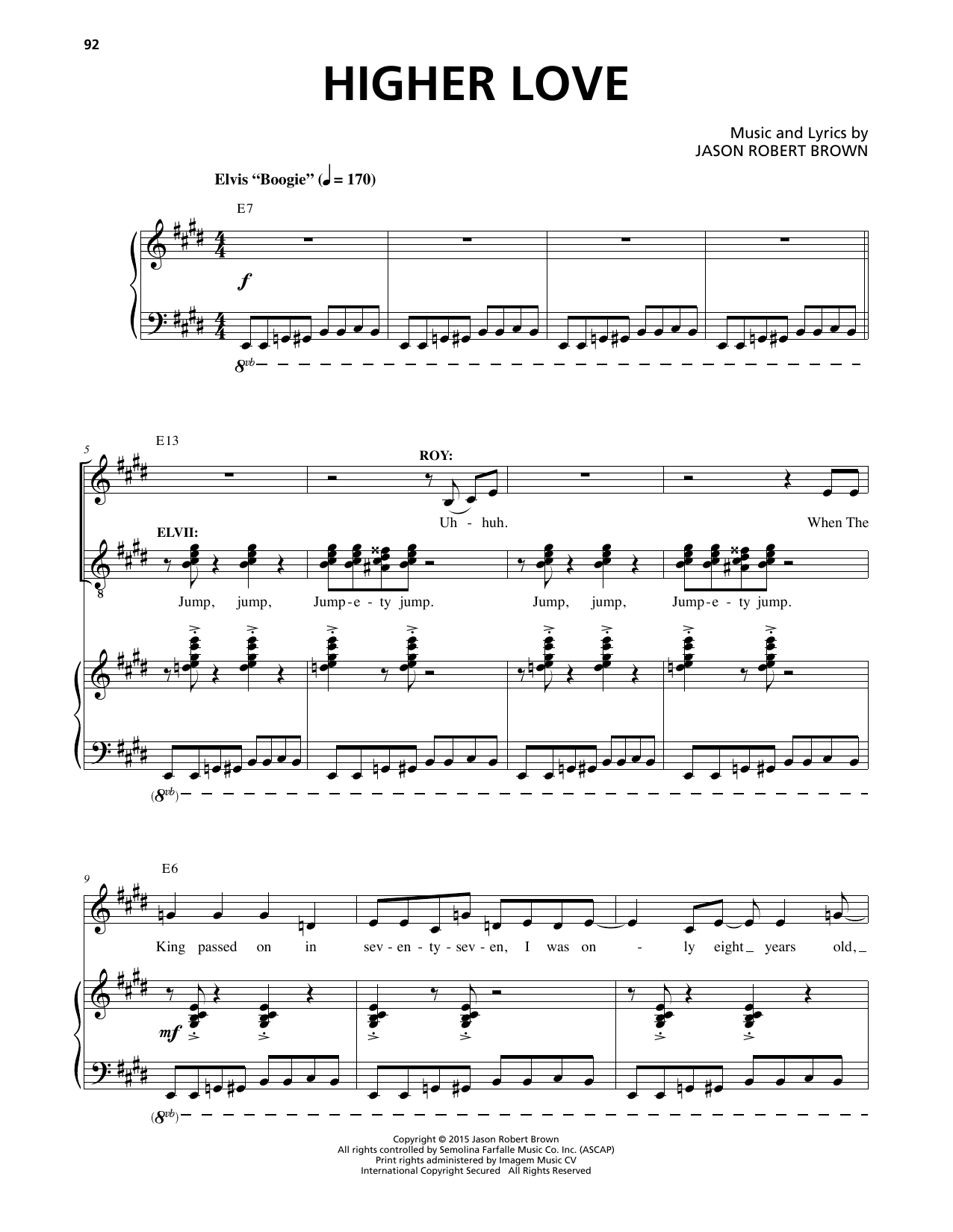 Produktbild zu: Higher Love (from Honeymoon in Vegas)
